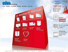 Tablet Screenshot of eller-mailings.de